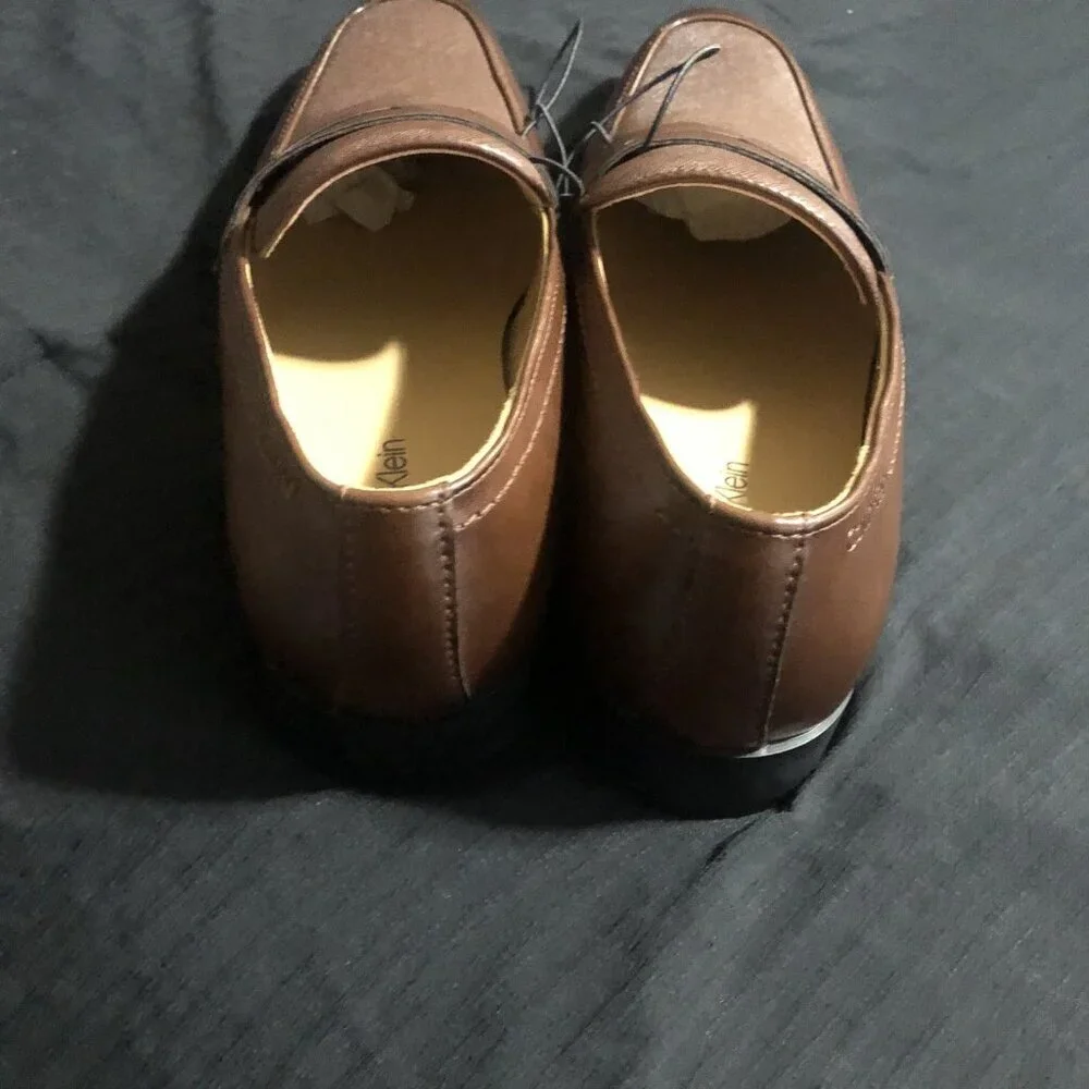 Calvin Klein Men's Oxford Brown Dress Shoes, Size 10.5, Pointed Toe, Loafers - Picture 3 of 5